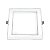 Plafon Superled Embutir 12W bivolt 4000K Quadrado 17cm x 17cm. - Imagem 1