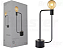 Luminária de mesa Aramis com entrada USB 40X21cm aço preto fosco. - Imagem 5