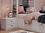 Luminária de mesa Aramis com entrada USB 40X21cm aço branco fosco. - Imagem 7