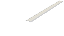 Perfil embutir para fita led 200X2,4X0,8cm alumínio branco fosco e policarbonato. - Imagem 1