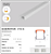 Perfil sobrepor para fita led 200X1,7X1,5cm alumínio branco fosco e policarbonato. - Imagem 2