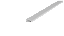 Perfil sobrepor para fita led 200X1,7X1,5cm alumínio branco fosco e policarbonato. - Imagem 1