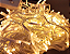 Cascata De Natal 100 LEDS Luz Branco Quente 8 Funções tomada macho / fêmea 3,00m 127V. - Imagem 4