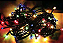 KIT 100 Pisca de Natal 50 Leds colorido 8 Funções 5 Metros fio verde bivolt. - Imagem 3