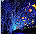 KIT 100 Pisca de Natal 50 Leds Azul 8 Funções 5 Metros fio verde bivolt. - Imagem 2