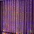Cortina com 360 LEDs Colorido 8 funções fio de Fada PVC 3m x 3m bivolt. - Imagem 1