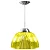 Luminária prismática pendente 12 polegadas luxo amarelo injetado. - Imagem 1