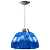Luminária prismática pendente 12 polegadas luxo azul injetado. - Imagem 1