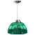 Luminária prismática pendente 12 polegadas luxo verde injetado. - Imagem 1