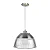 Luminária prismática pendente 12 polegadas cabo PP Incolor E-27. - Imagem 1