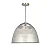 Luminária prismática pendente 22 polegadas cabo PP Incolor E-27. - Imagem 1