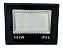 Refletor LED compacto 400W preto 6500K branco frio SMD IP66 bivolt. - Imagem 1