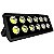 Refletor holofote LED Ultra COB preto 600w 6500K branco frio IP66. - Imagem 1