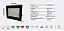 Refletor LED compacto 600W 6500K branco frio preto SMD IP66 bivolt. - Imagem 3