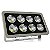 Refletor holofote LED Ultra COB cinza 400w 6500K branco frio IP66. - Imagem 2