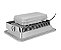 Refletor holofote LED Ultra COB cinza 400w 6500K branco frio IP66. - Imagem 5