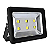 Refletor holofote LED COB 300w preto 3000K branco quente IP66. - Imagem 1