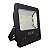 Refletor Slim LED COB 300W preto 6500K branco frio IP66 bivolt. - Imagem 2