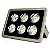Refletor holofote LED Ultra COB cinza 300w 3000K branco quente IP66. - Imagem 2