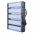 Refletor Industrial holofote modular LED 250W 4000K branco neutro IP67. - Imagem 3