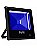 Refletor LED COB 30W Azul Preto IP66 bivolt. - Imagem 1