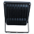 Refletor LED 20W Preto SMD 3000K Branco quente bivolt IP66. - Imagem 3