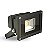 Refletor Holofote LED COB preto 10W 3000K IP66 bivolt. - Imagem 4