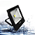 Refletor holofote LED COB 50w preto 6500K branco frio IP66. - Imagem 3