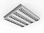 Luminária de sobrepor de alto rendimento com aletas parabólicas duplas para 4 lâmpadas 18/20W 120cm. - Imagem 1