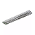 Luminária de Sobrepor Comercial Retangular Refletor + Aletas 63x18,6x4,7cm Alumínio Inox. - Imagem 1