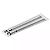 Luminária de Embutir Comercial Retangular Refletor 66,2x18,2x4,7cm Alumínio Inox. - Imagem 1