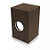 Poste Balizador Focus Externo 12x7,6x7,6cm Metal e Vidro Café. - Imagem 1