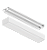 Plafon de Sobrepor Branco Fosco Retangular 123,4x11,6x6,6cm Alumínio. - Imagem 2