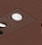 Spot de Embutir Corten Sura Retangular Duplo PAR20 26,7x14,5x12,7cm Alumínio. - Imagem 1