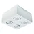 Spot de Sobrepor Branco Fosco Sura Face Plana Quadrado PAR20 12,3x25,1x25,1cm Alumínio. - Imagem 1