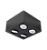 Spot de Sobrepor Preto Fosco Sura Face Plana Quadrado PAR20 12,3x25,1x25,1cm Alumínio. - Imagem 1