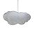 Pendente Nuvem Fluffy 20x43x33cm Polietileno Branco. - Imagem 1