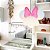 Pendente Orelhas Minnie 24x41x27cm Polietileno Branco e Rosa. - Imagem 2