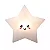 Luminária Estrela Kawaii 32,5x32,5x10cm Polietileno Branco. - Imagem 1