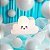 Luminária Nuvem Kawaii 24x37,5x14cm Polietileno Branco. - Imagem 3