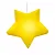 Pendente Estrela 32,5x32,5x10cm Polietileno Amarelo. - Imagem 1