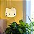 Pendente Hello Kitty 28x36x32cm Polietileno Branco e Preto. - Imagem 2