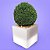 Luminária Cachepot Ouvert Externo 42x42x42cm Polietileno Branco. - Imagem 3