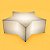 Luminária Puff Estrela 42x92x92cm Polietileno Branco. - Imagem 2