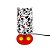 Abajur Pop Mickey Print 29,5x14,5x15,5cm Polietileno Branco, Preto e Vermelho. - Imagem 1