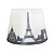 Abajur Micro Lampe Paris 23x19x12cm Polietileno Cinza. - Imagem 3