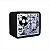 Luminária Lightbox Rock 20x23x12,5cm Polietileno Preto e Branco. - Imagem 2
