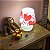 Abajur Micro Lampe Coração 23x19x12cm Polietileno Branco e Vermelho. - Imagem 2