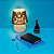 Abajur Micro Lampe Star Wars Vader Dark Side Ø15x20cm Polietileno Branco e Preto. - Imagem 2