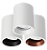 Acessório Nya Redondo Suporte de Sobrepor Para Spots de Embutir Alumínio Branco Fosco Microtexturizado. - Imagem 1